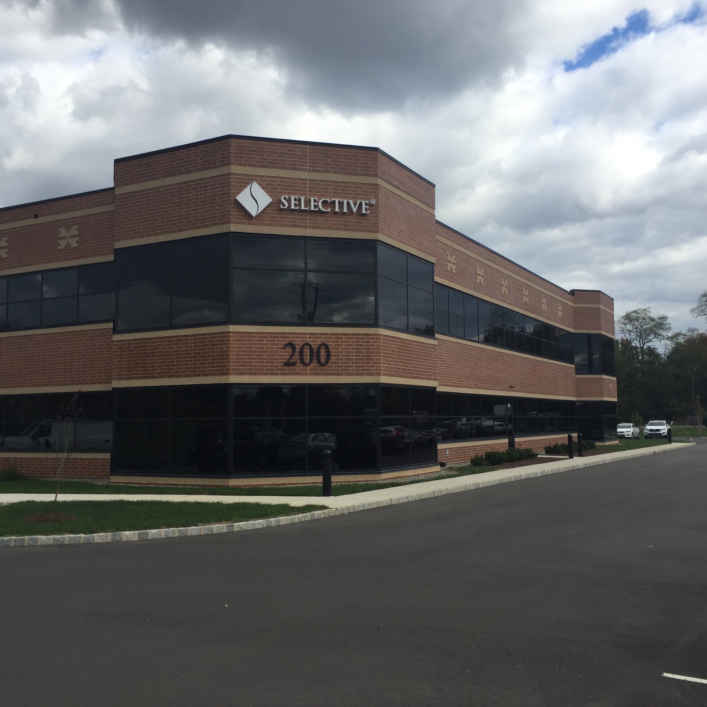 Office building entrance
